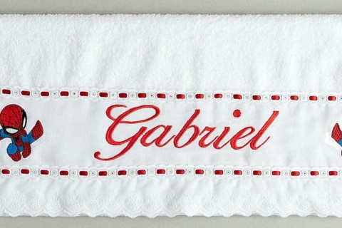 Toalha personalizada com nome e tema